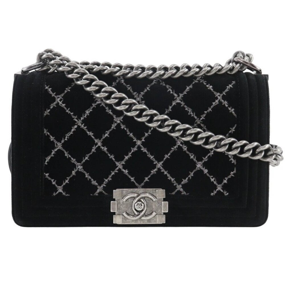 CHANEL Boy Chanel 25 Shoulder Bag ChainShoulder Matelasse Stitch black